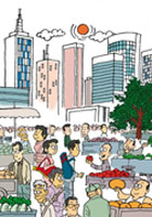 蔬菜直销，周末车载蔬菜市场-何时真正唱主角,中国农业网专题